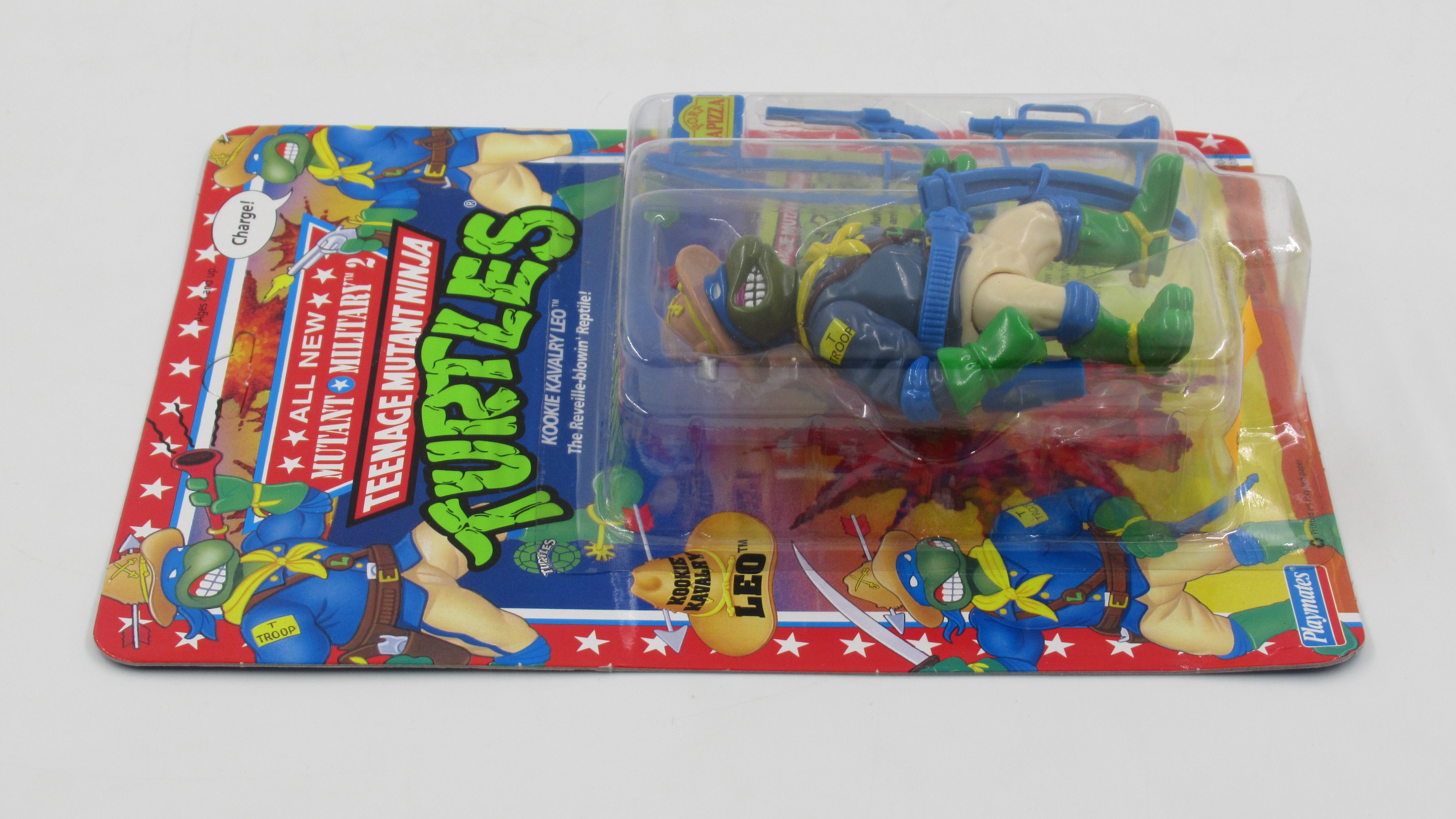 Teenage Mutant Ninja Turtles Kookie Kavalry Leo Mutant Military II 4.5" Figure TMNTs - Playmates (1992)